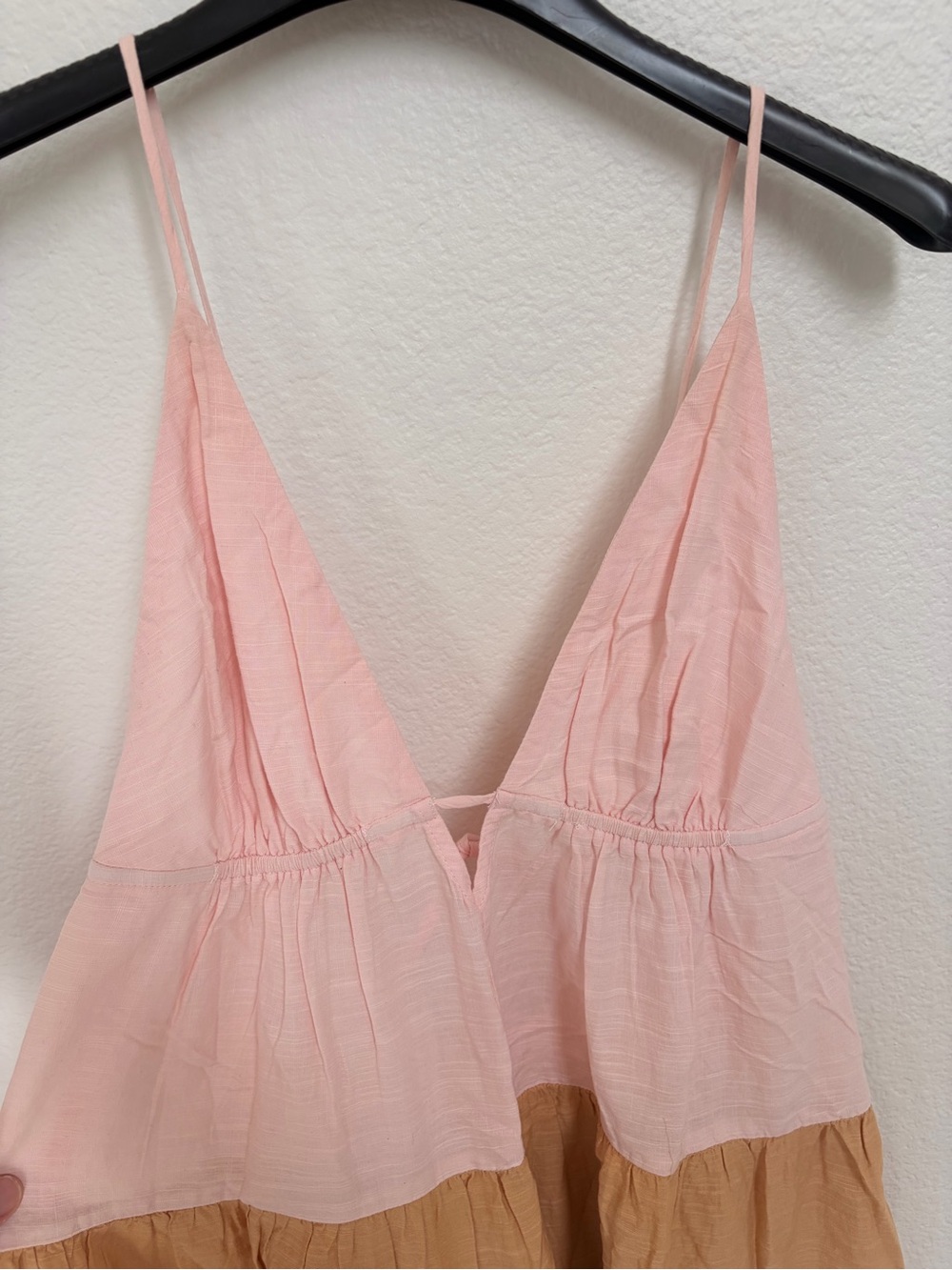 Anthropologie Pink and Terracotta Layered Dress - Picture 4 of 7